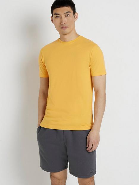 river-island-short-sleeve-muscle-essential-t-shirt-orange