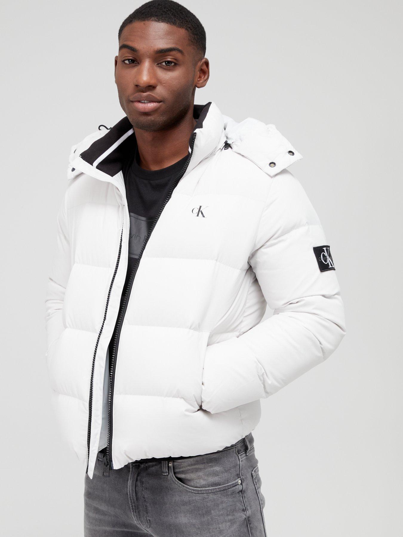 Calvin Klein Jeans Essentials Down Padded Hooded Jacket - Cirrus Grey |  