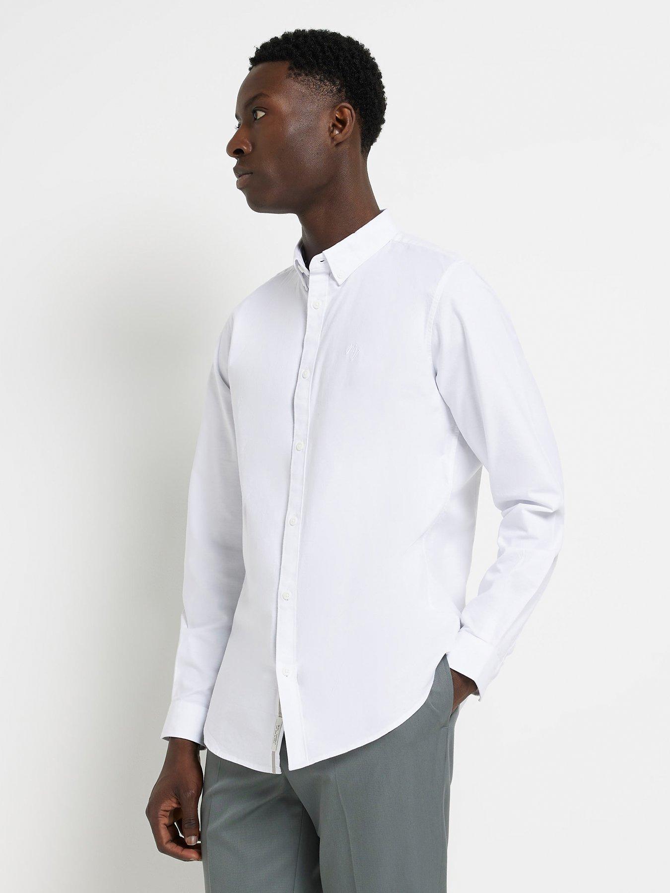 River island best sale mens white shirt