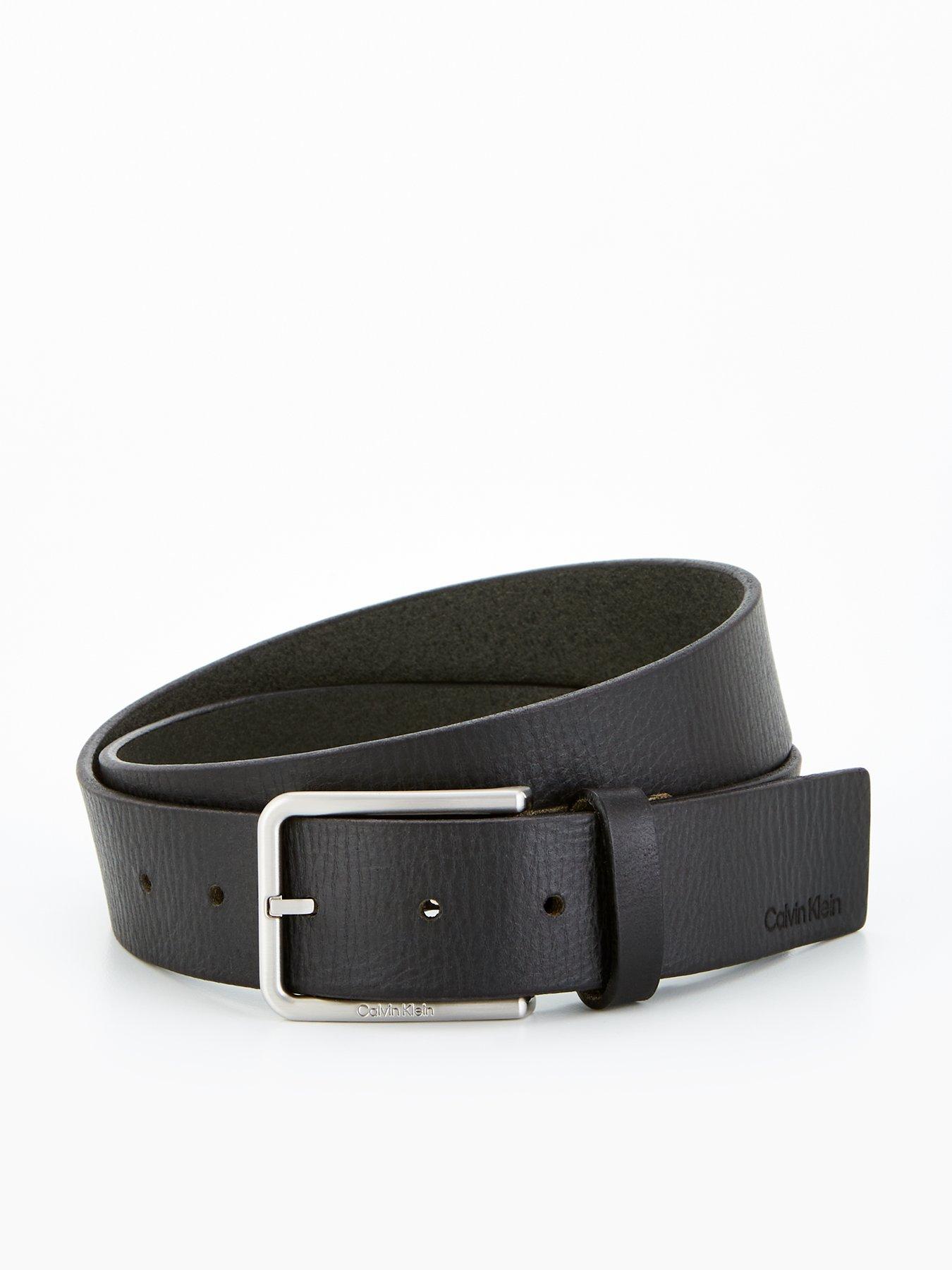undefined Warmth Oiled Grain Belt - Black