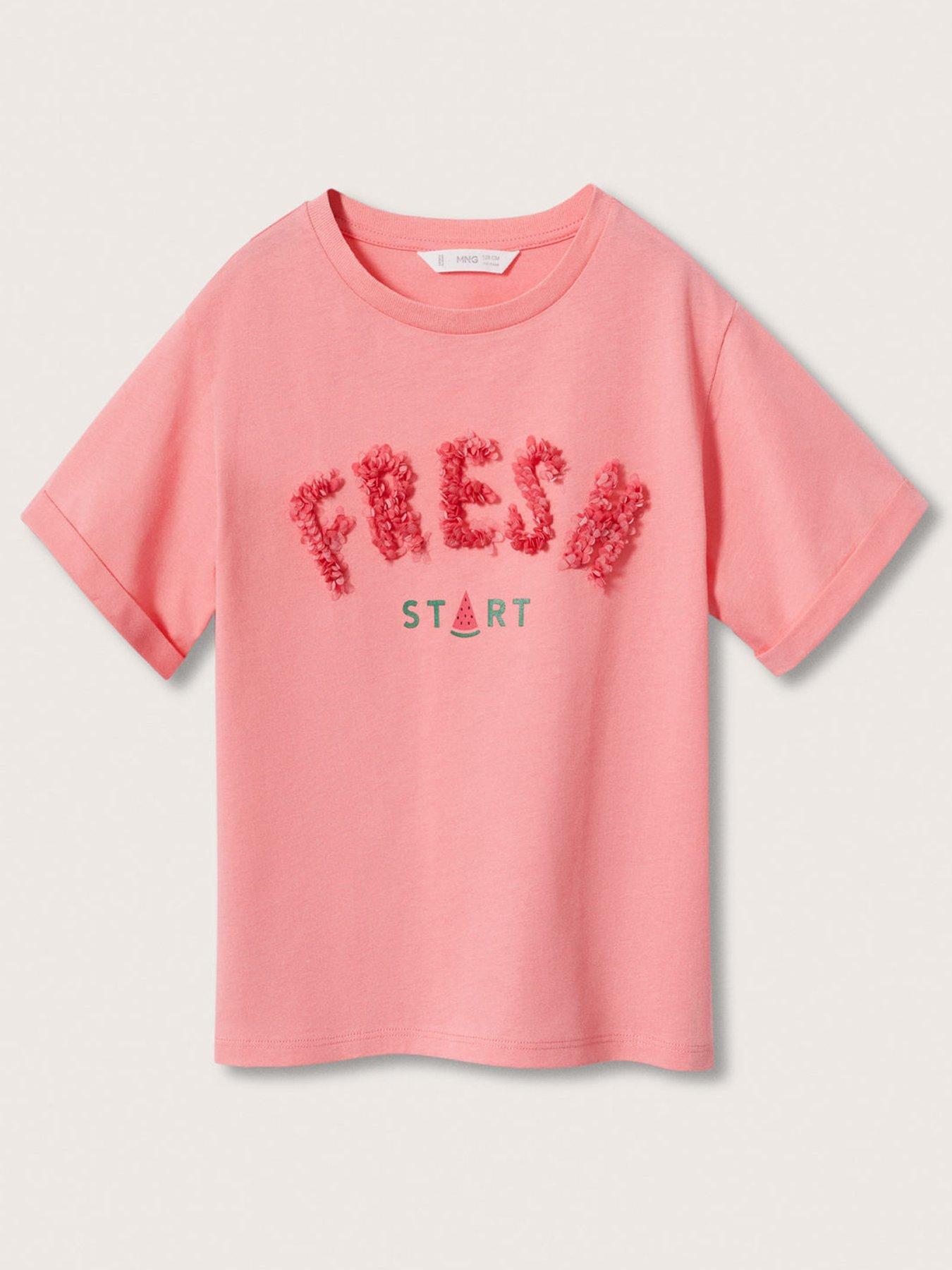 Mango Girls Fresh Frill T Shirt | very.co.uk