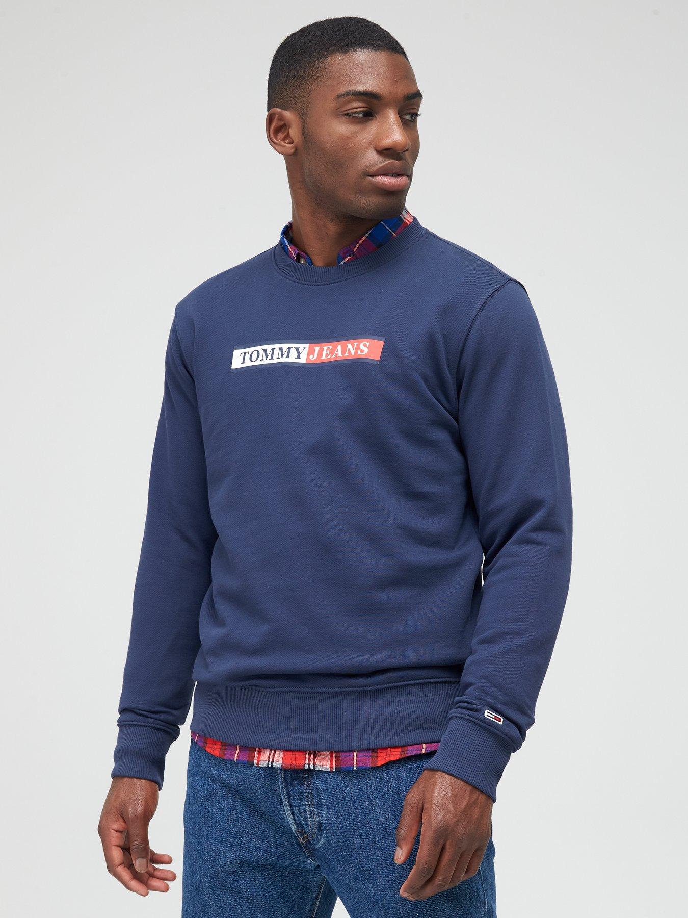 Tommy Jeans Tjm Reg Essential Graphic Sweatshirt | very.co.uk