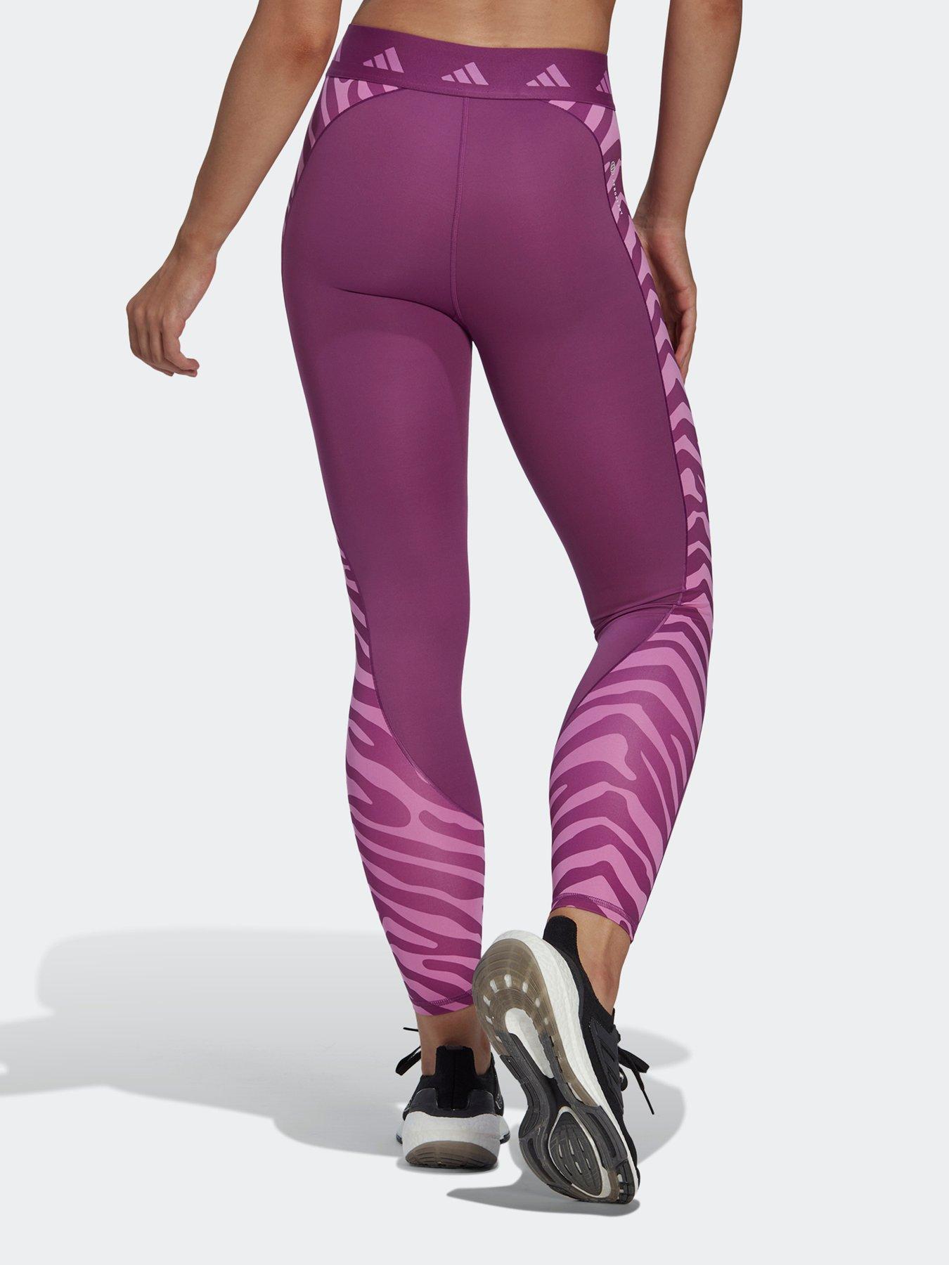 adidas Hyperglam High-Rise Long Tights - Purple