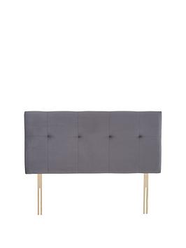 Product photograph of Airsprung Viva Fabric Headboard - Grey from very.co.uk