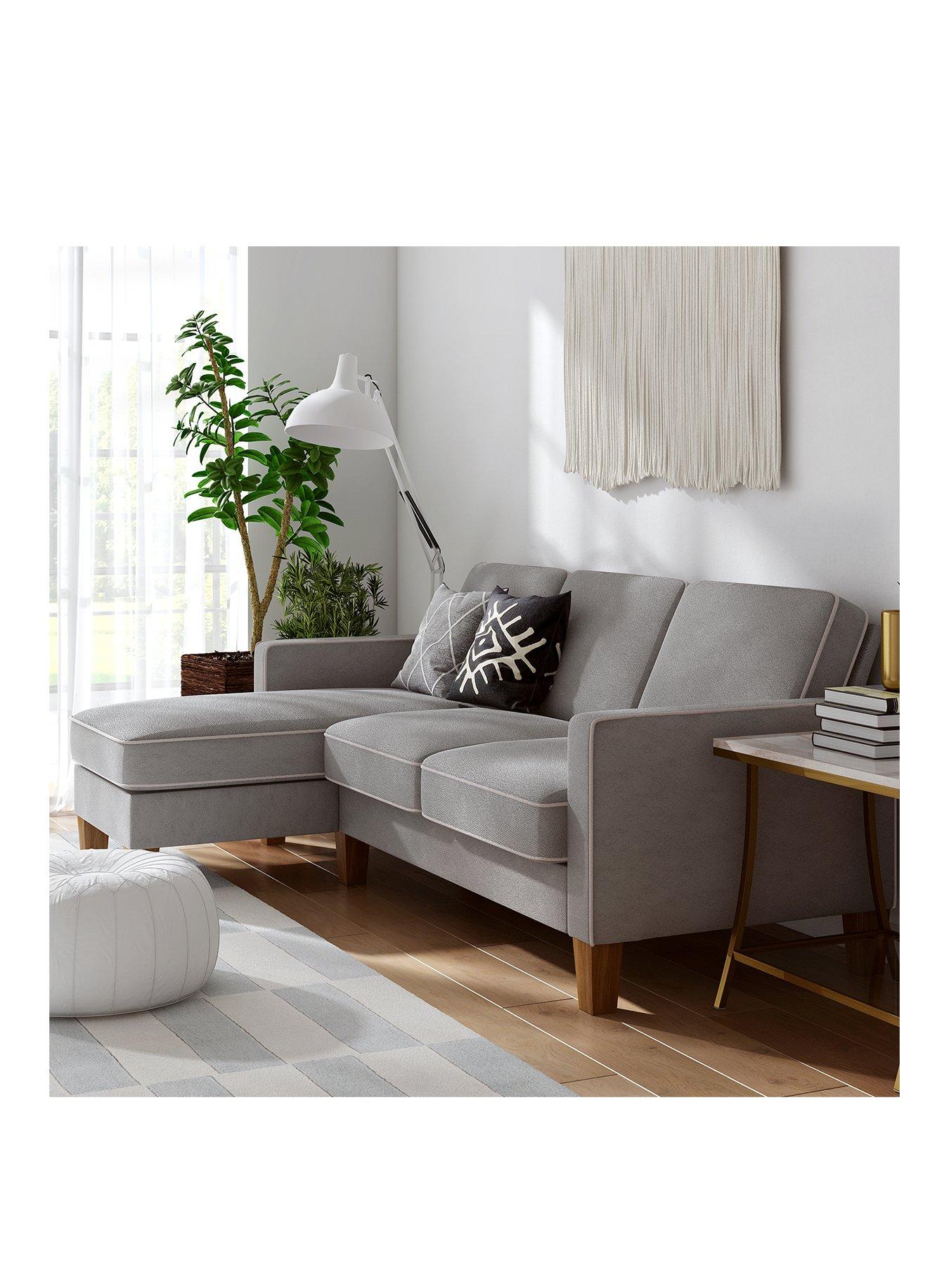 Product photograph of Dorel Home Bowen Sectional Sofa from very.co.uk