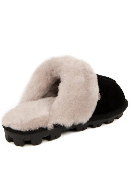 stillFront image of just-sheepskin-soft-cuff-sheepskin-mule-with-chunky-outdoor-sole