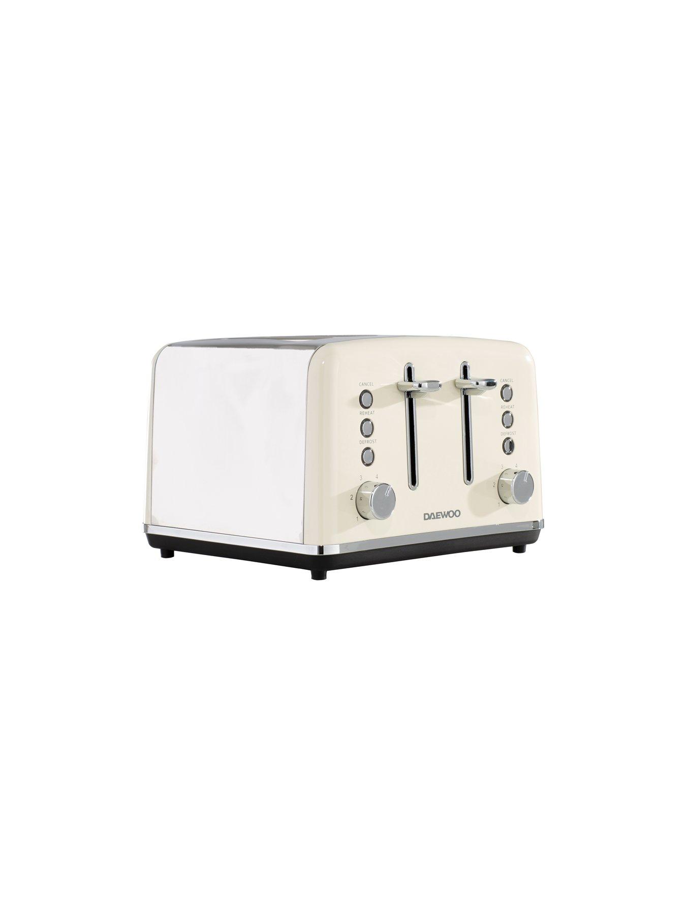Image 4 of 6 of Daewoo Kensington Cream Triple Pack- Microwave, Kettle and Toaster Set