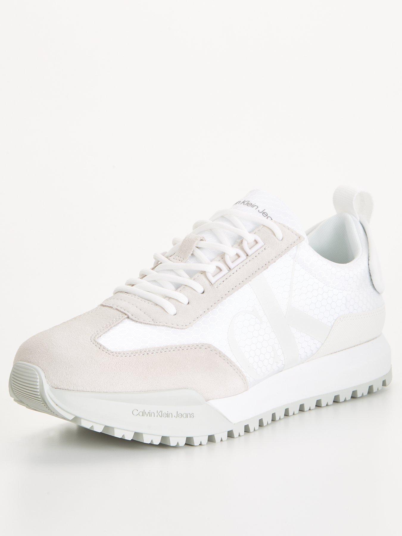 Calvin Klein Jeans Toothy Runner Trainers - White | very.co.uk