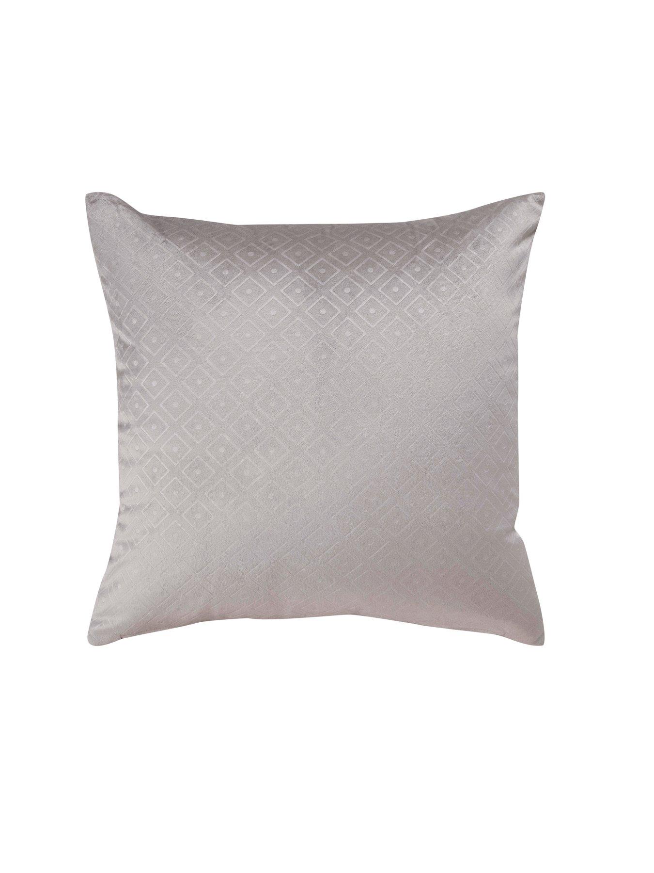 Product photograph of Otto Velour Cushion Filled from very.co.uk