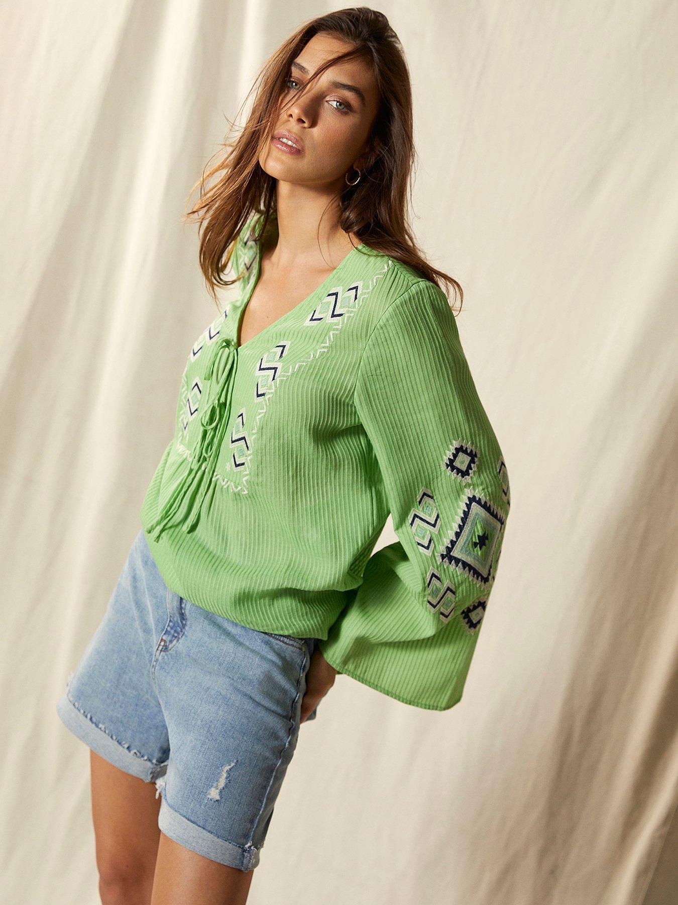 Mint velvet sale green blouse