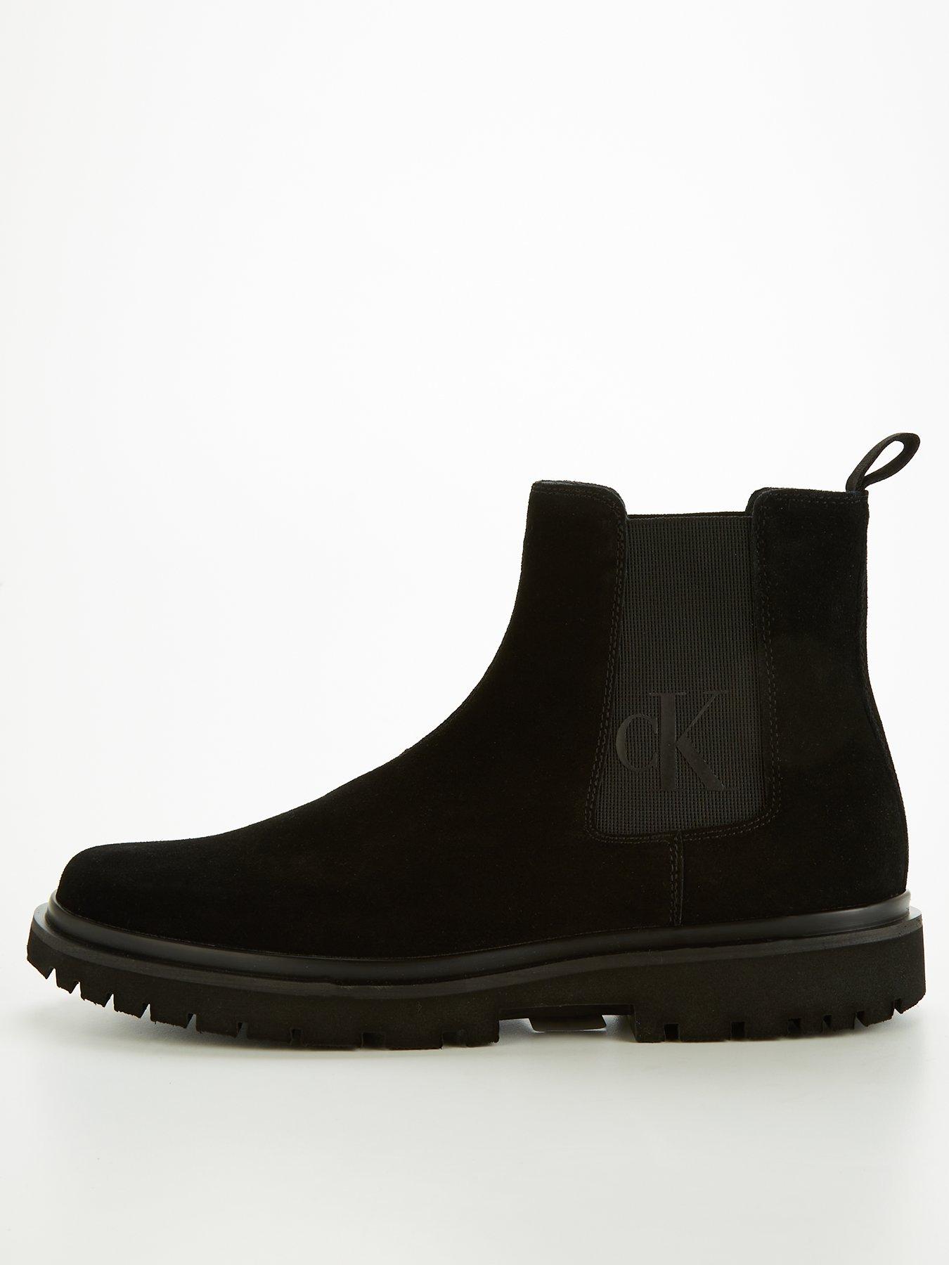 calvin klein lug mid lace up boot