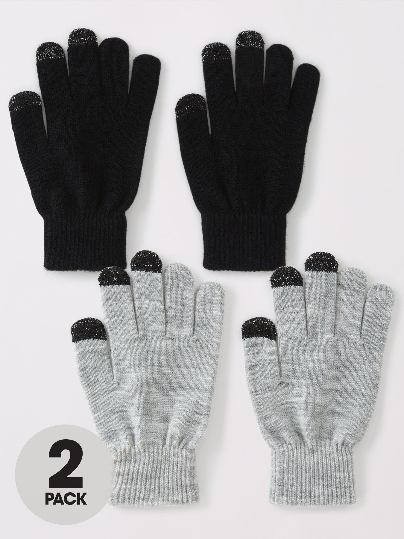 everyday-2-pack-magic-gloves-with-touch-screen-blackgrey