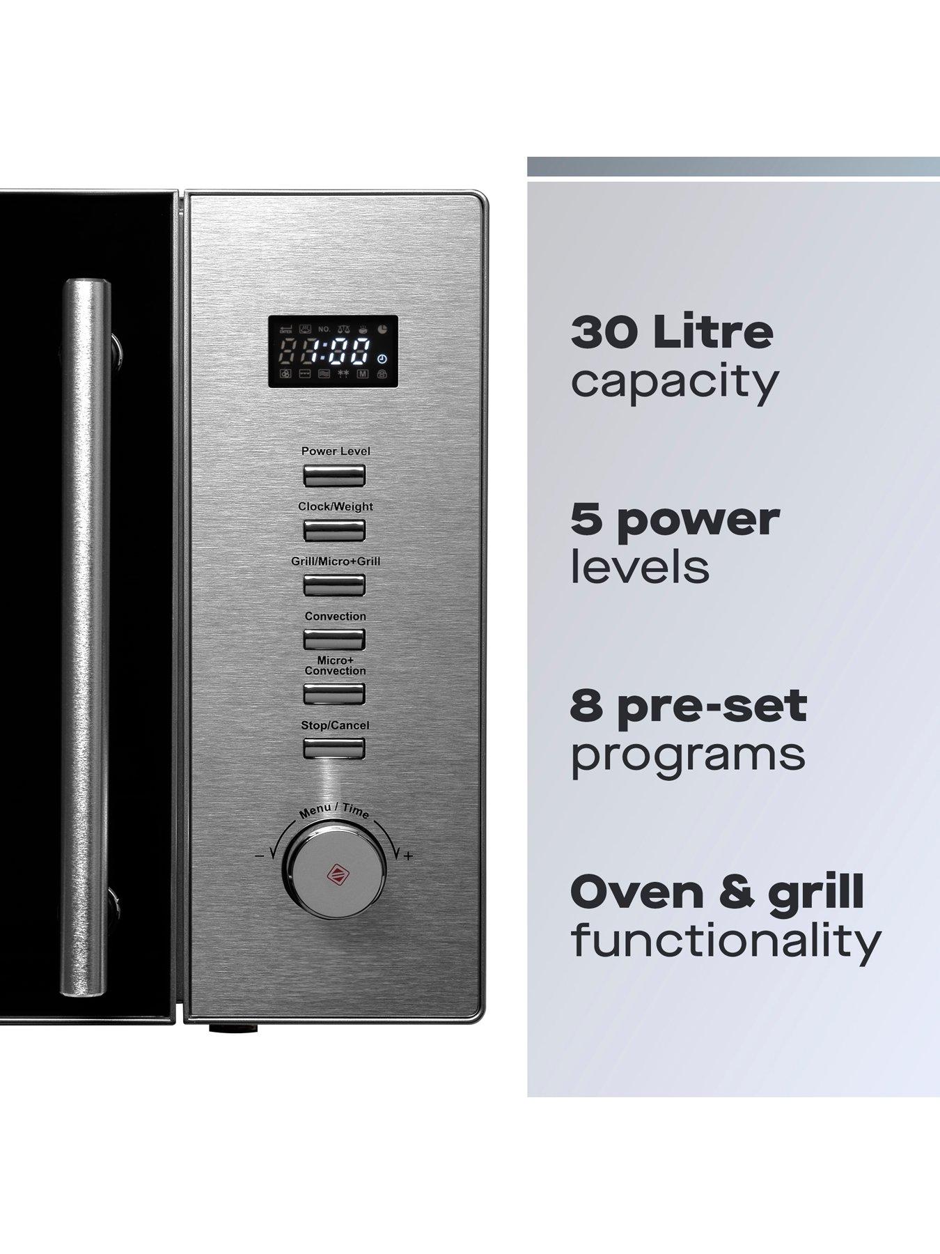 Daewoo 30L 900w Digital Microwave with Grill & Convection KOC9C5T very.co.uk