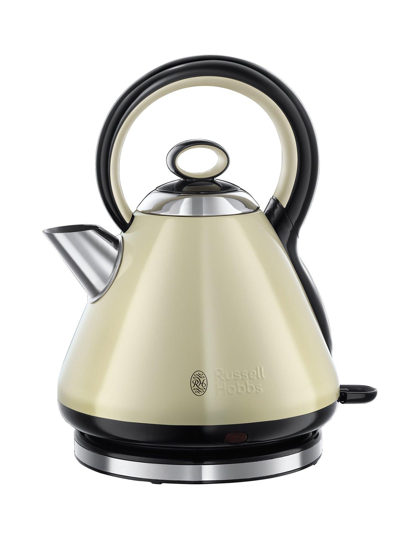 Product photograph of Russell Hobbs Traditional Kettle- Cream from very.co.uk