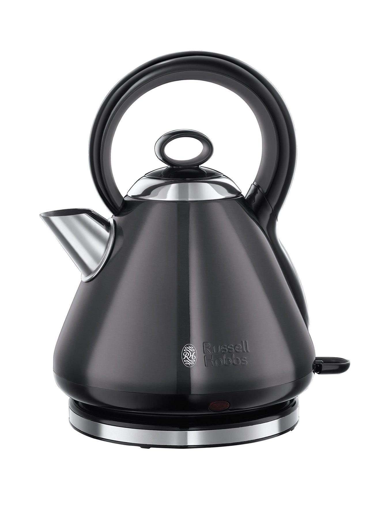 Product photograph of Russell Hobbs Traditional Kettle- Grey from very.co.uk