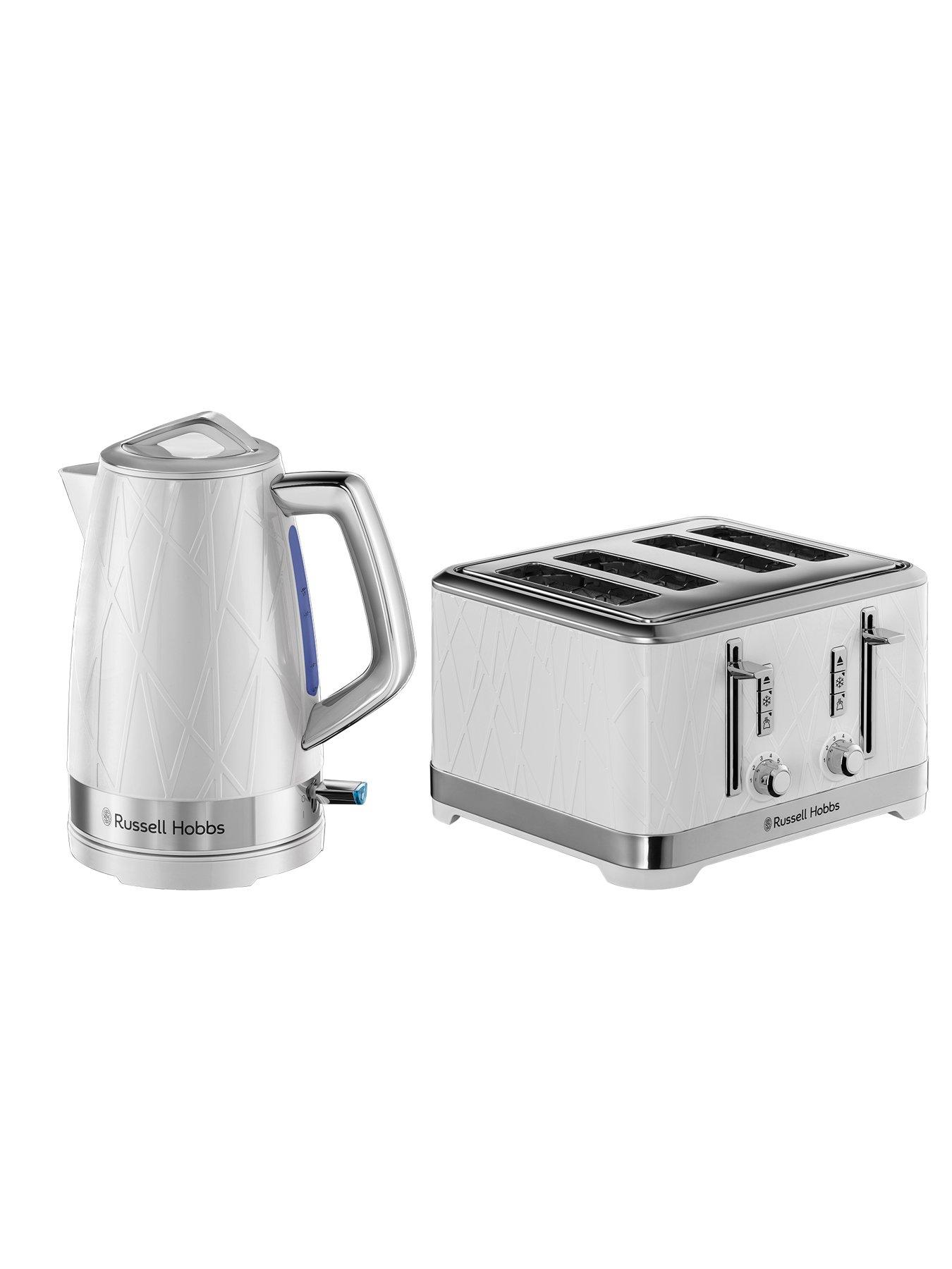 Russell Hobbs Structure Kettle & Toaster Bundle White very.co.uk