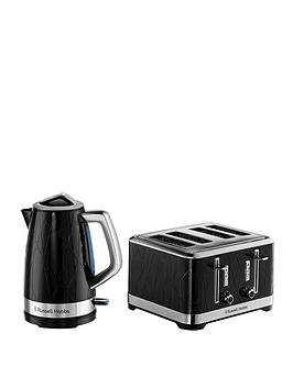 Russell Hobbs Structure Kettle  Toaster Bundle- Black
