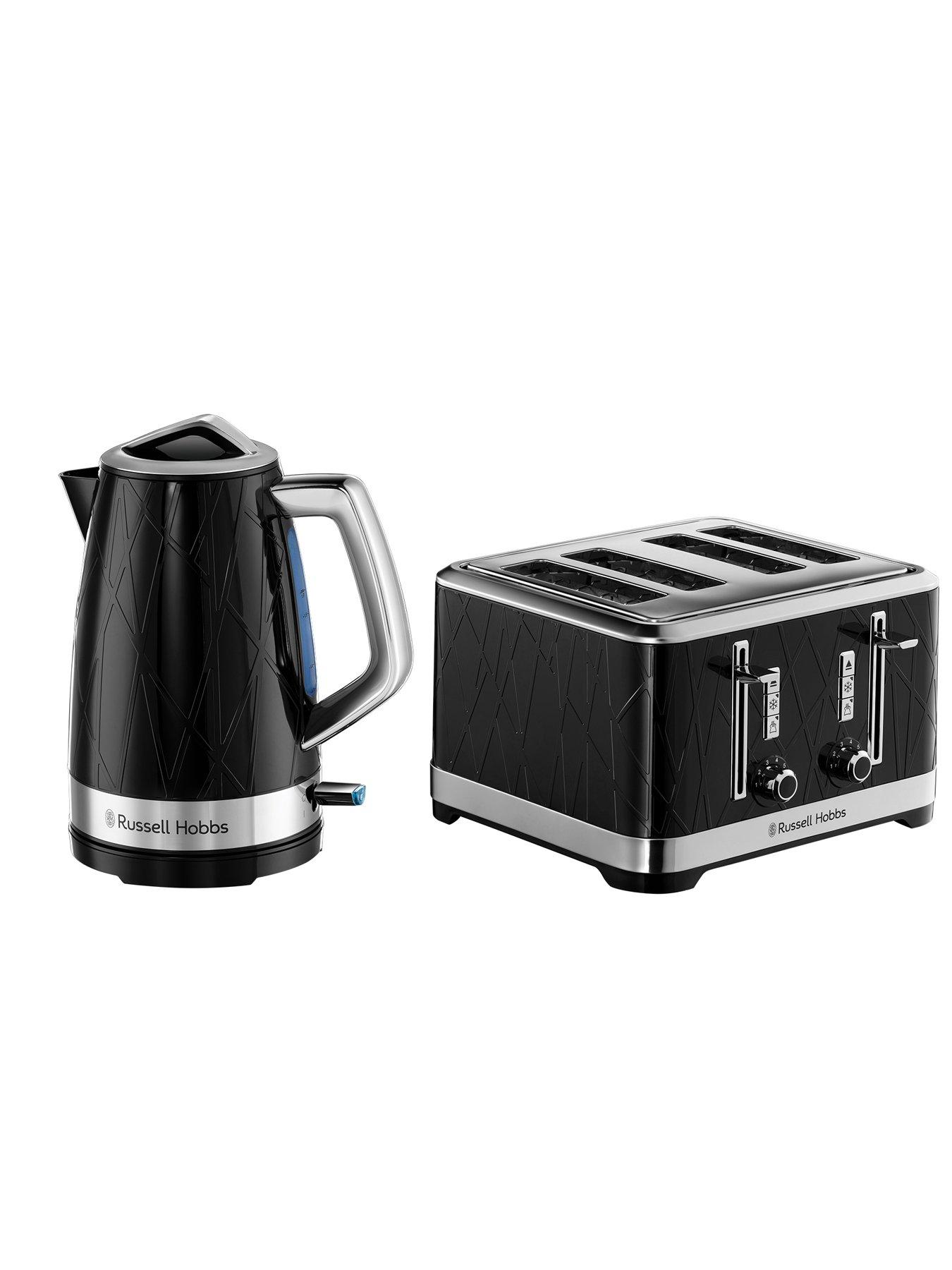 Russell Hobbs Structure Kettle & 4Slice Toaster Bundle Black very