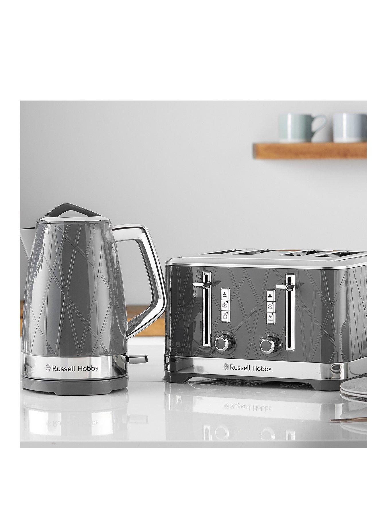 Russell hobbs kettle outlet and toaster grey