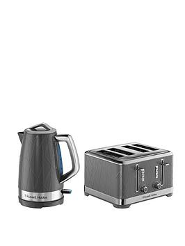 Russell Hobbs Structure Kettle & Toaster Bundle- Grey