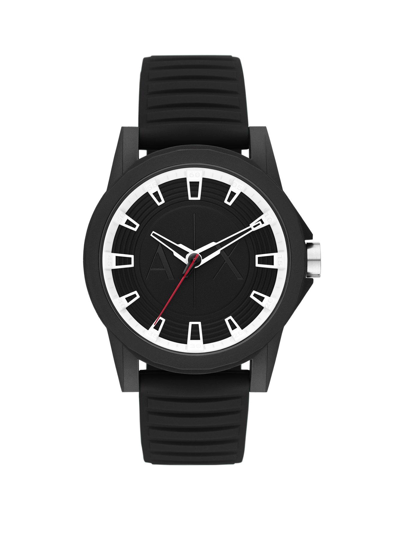 Mens Watch Black Silicone