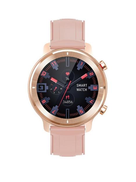 french-connection-smart-time-pro-pink-siliicone-strap-unisex-watch