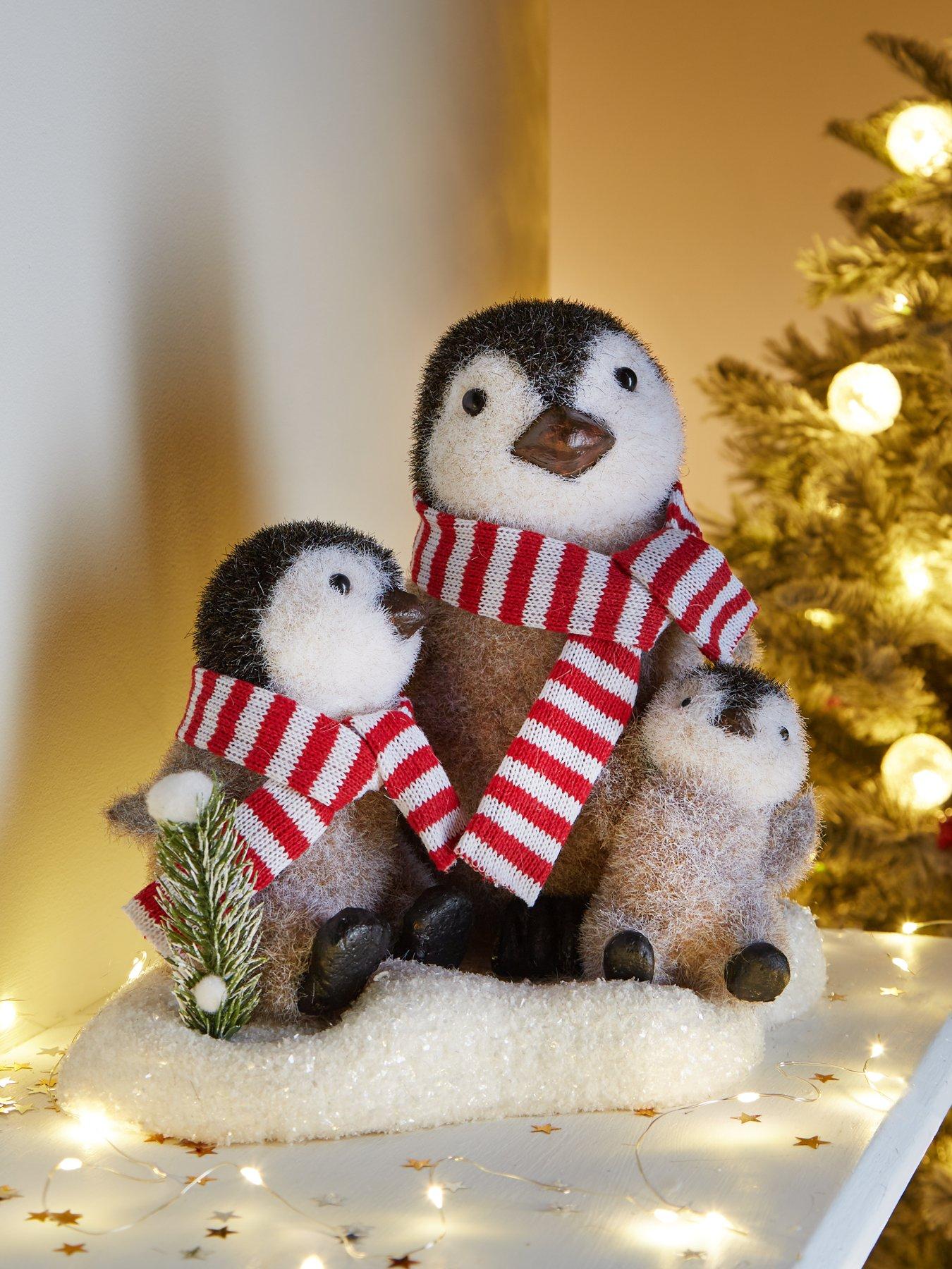 Product photograph of Penguin Family Christmas Decoration from very.co.uk