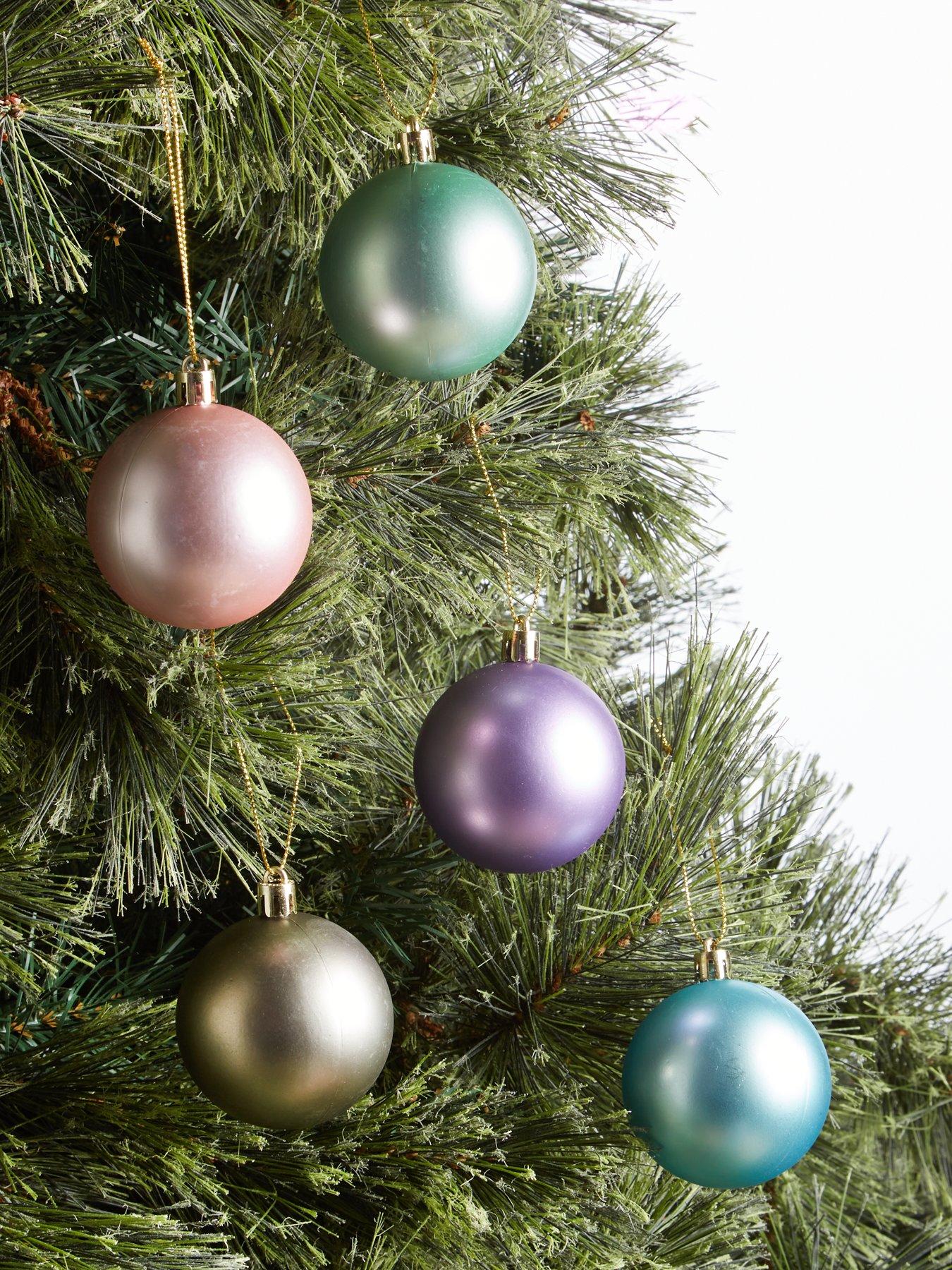 Product photograph of Everyday Pack Of 50 Pastel Christmas Tree Baubles from very.co.uk