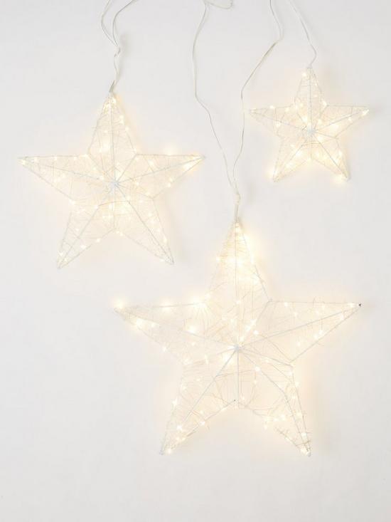 stillFront image of very-home-set-of-3-twinkling-star-christmas-lights