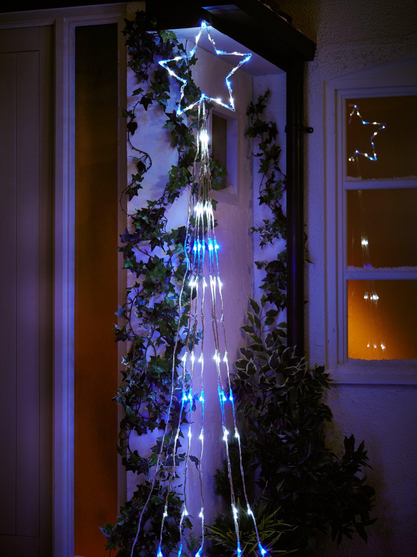 Led shooting deals star icicle lights