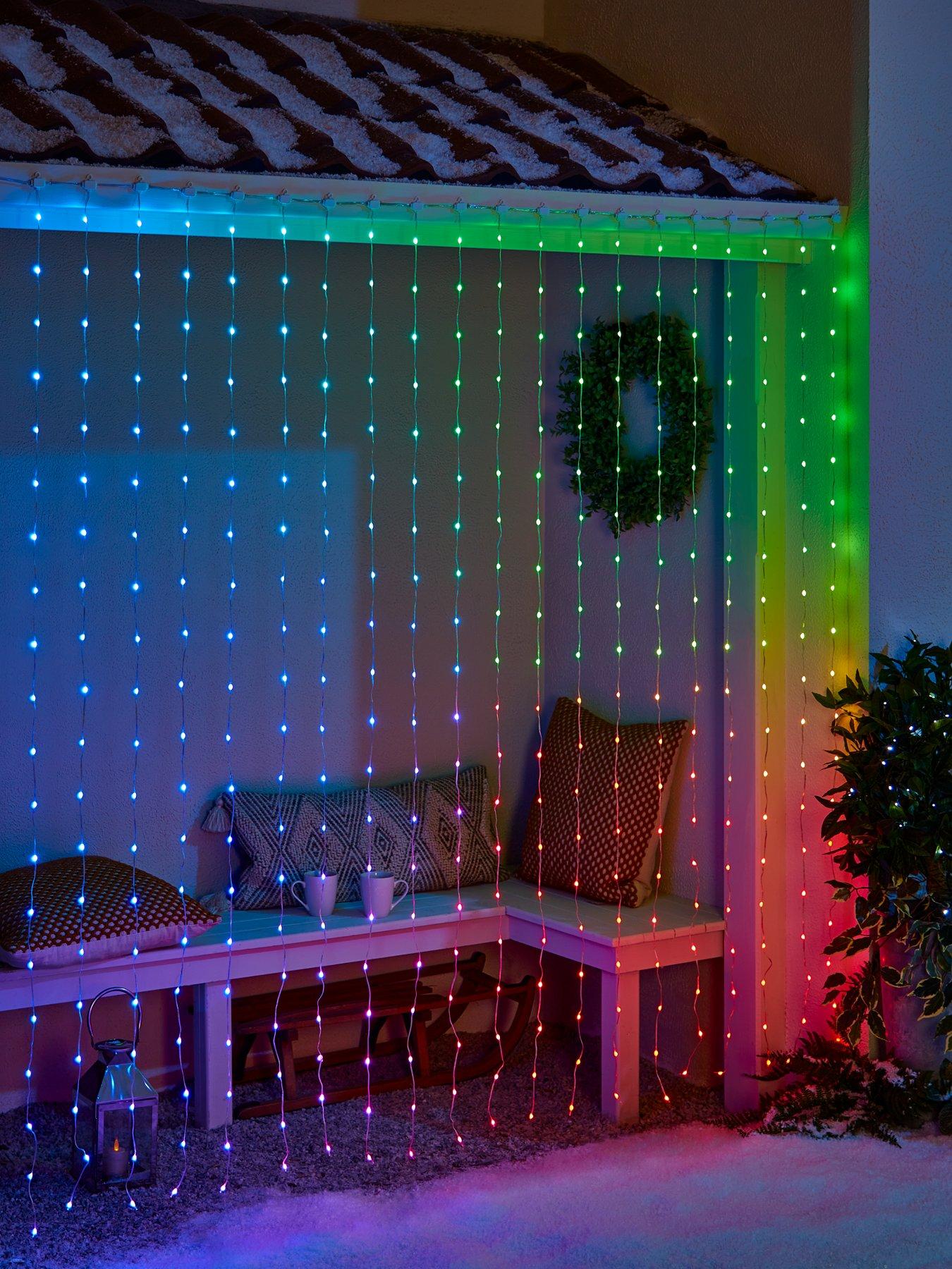 400 LED Digital Outdoor Curtain Light