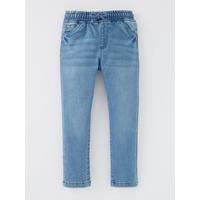Boys Jersey Skinny Denim Jeans - Mid Wash