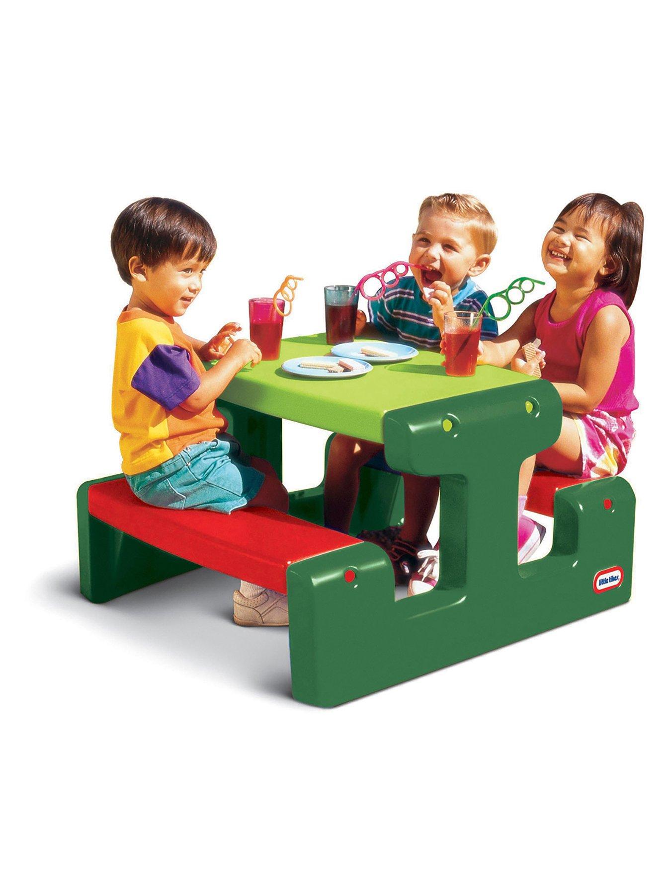 Little tikes table store and bench