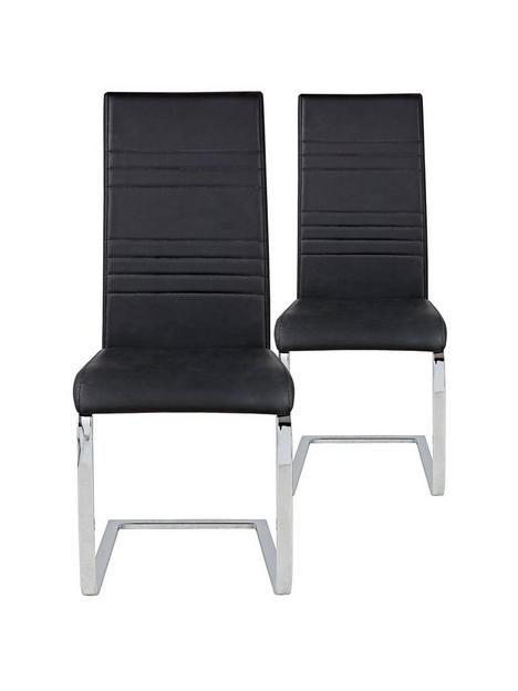 pair-of-jet-faux-leather-cantilever-dining-chairs-black