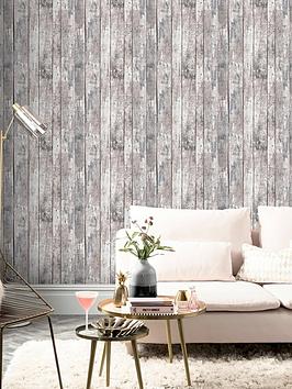 Product photograph of Arthouse Odell Wood Natural Wallpaper from very.co.uk