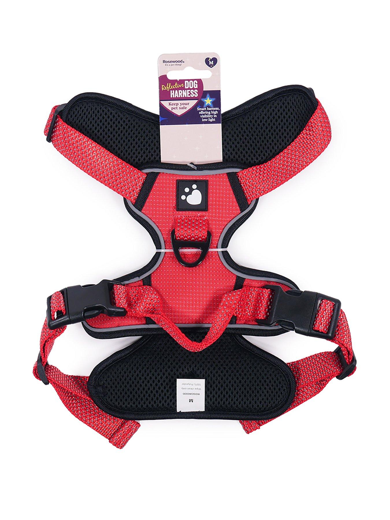 Image 2 of 4 of Rosewood Reflective Dog Harness -&nbsp;Medium (Red)
