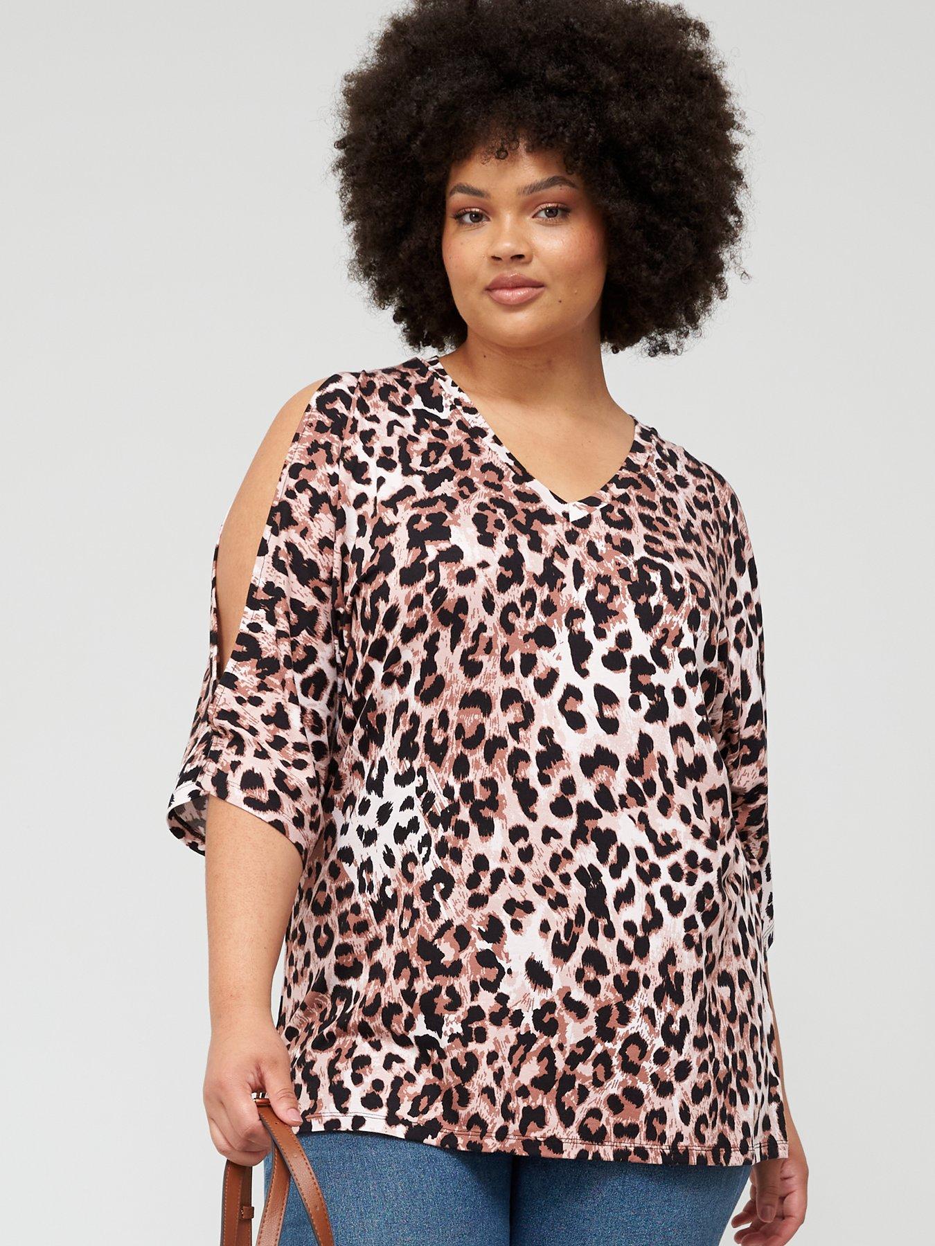 Cold Shoulder T-Shirt Animal Print | centenariocat.upeu.edu.pe