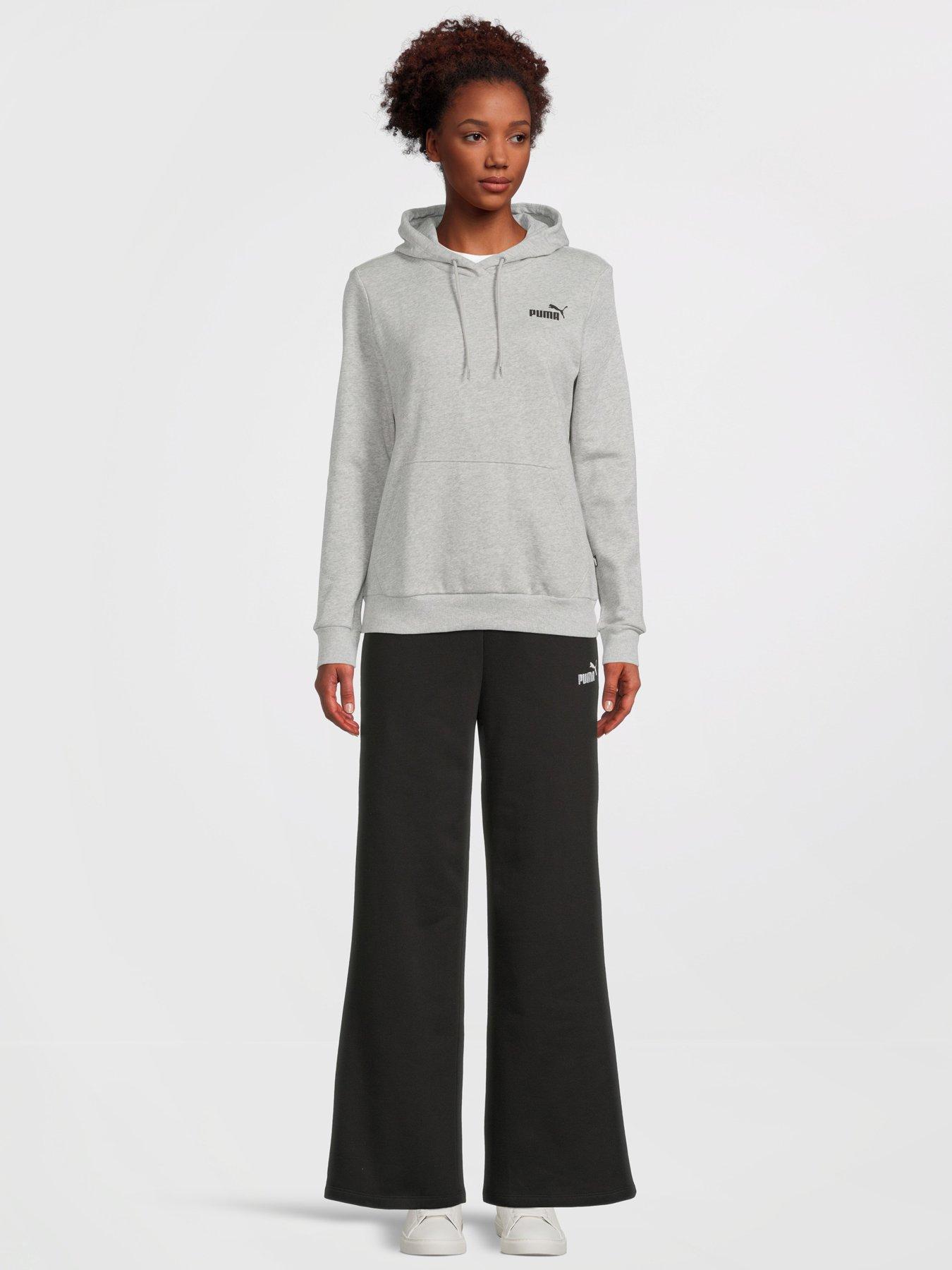 Puma Essentials Small Logo Hoodie - Light Grey | very.co.uk