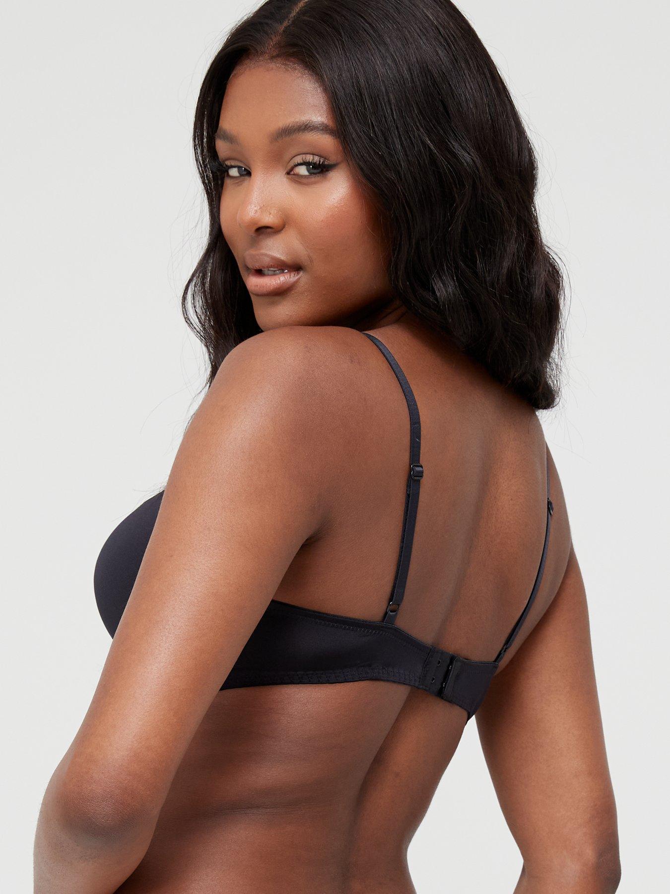 Push-up Plunge Demi Bra - Black