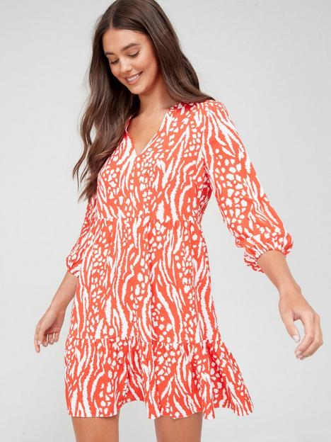 v-by-very-tiered-mini-dress-red-print