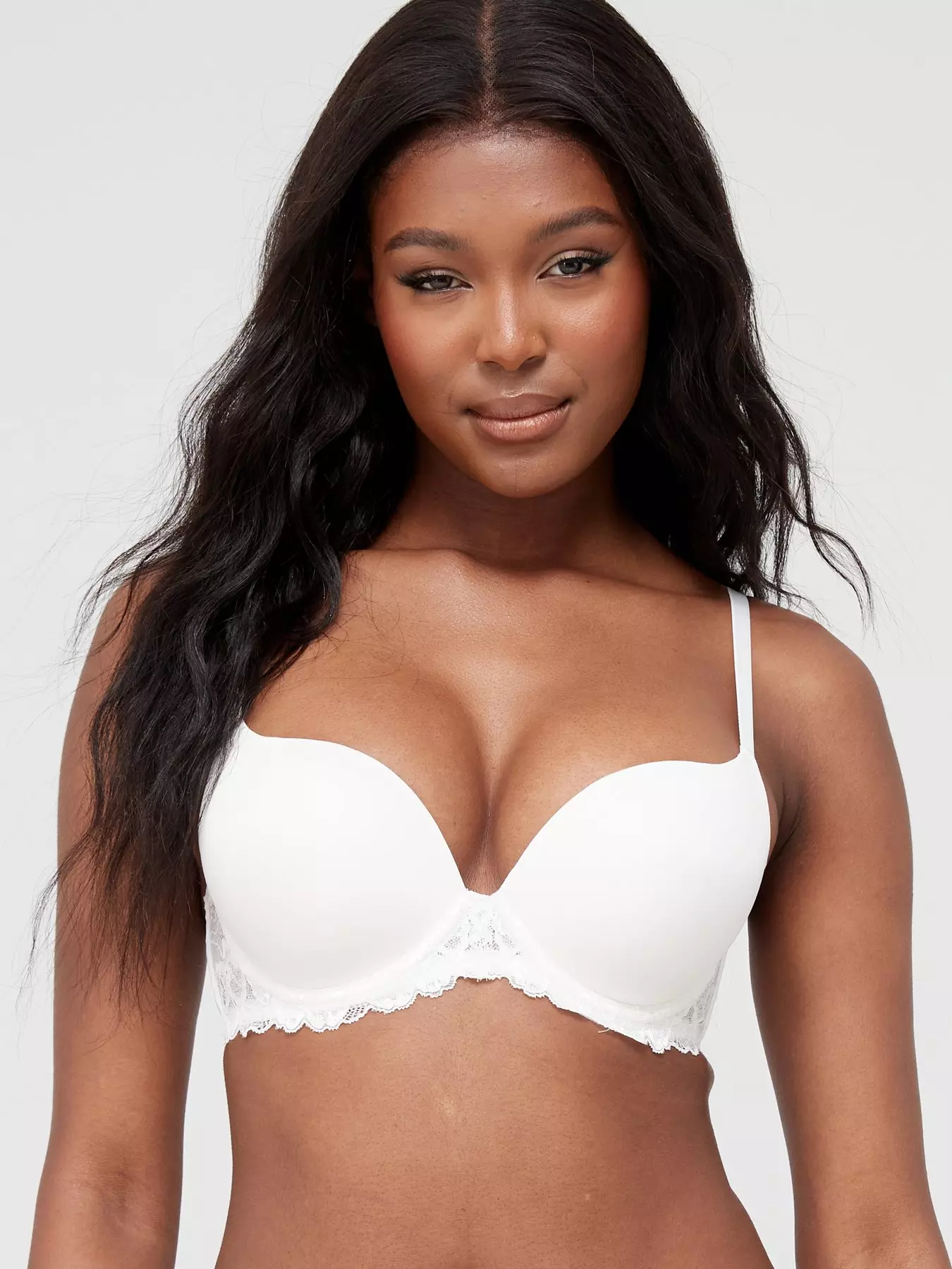 Dressing Floral Lightly Padded Push Up Bra in Aloe - For Her from The Luxe  Company UK
