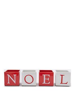 Product photograph of Noel Tealight Candle Holders Ndash Set Of 4 from very.co.uk