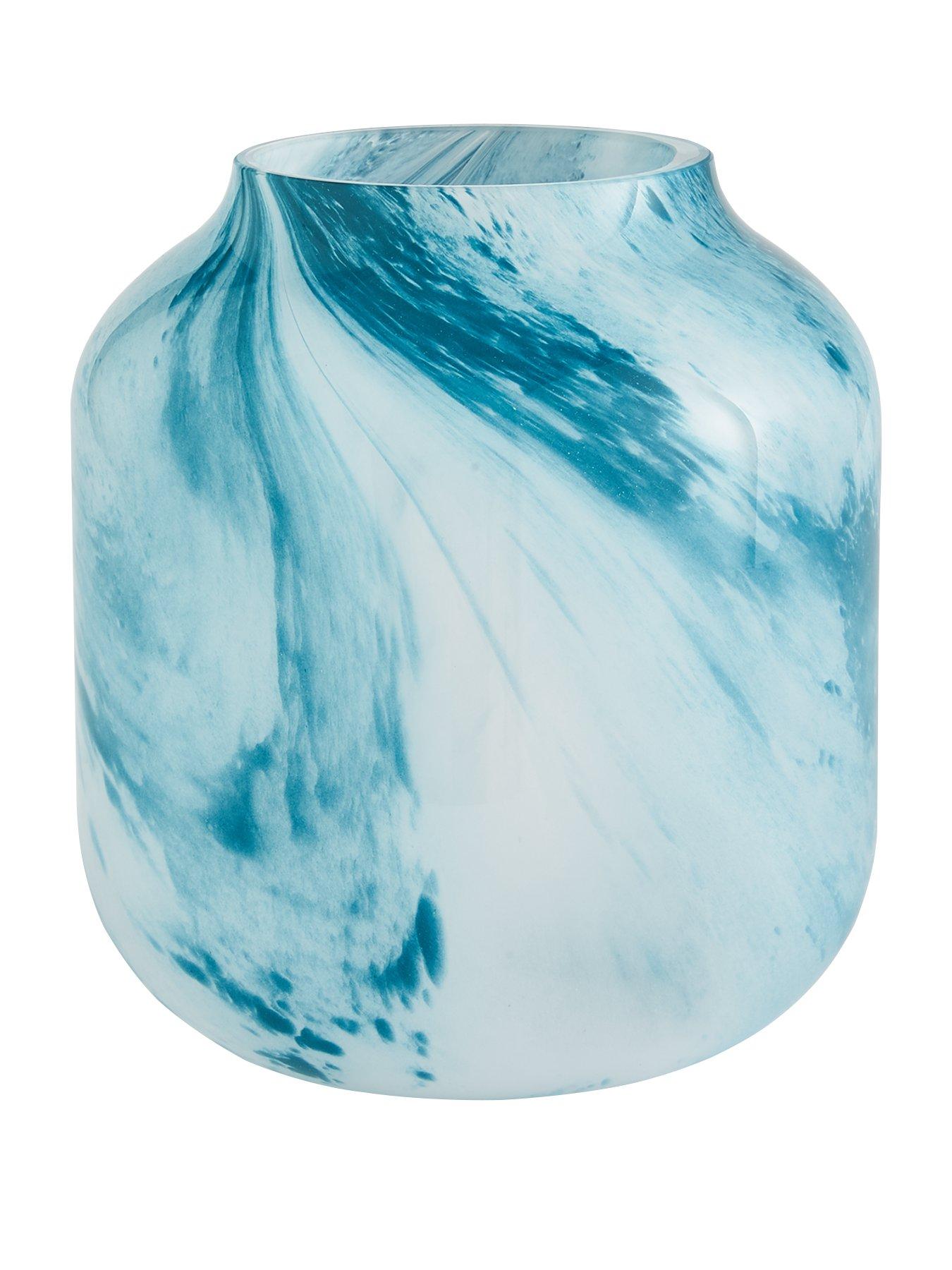 Product photograph of Swirl Art Glass Vase from very.co.uk
