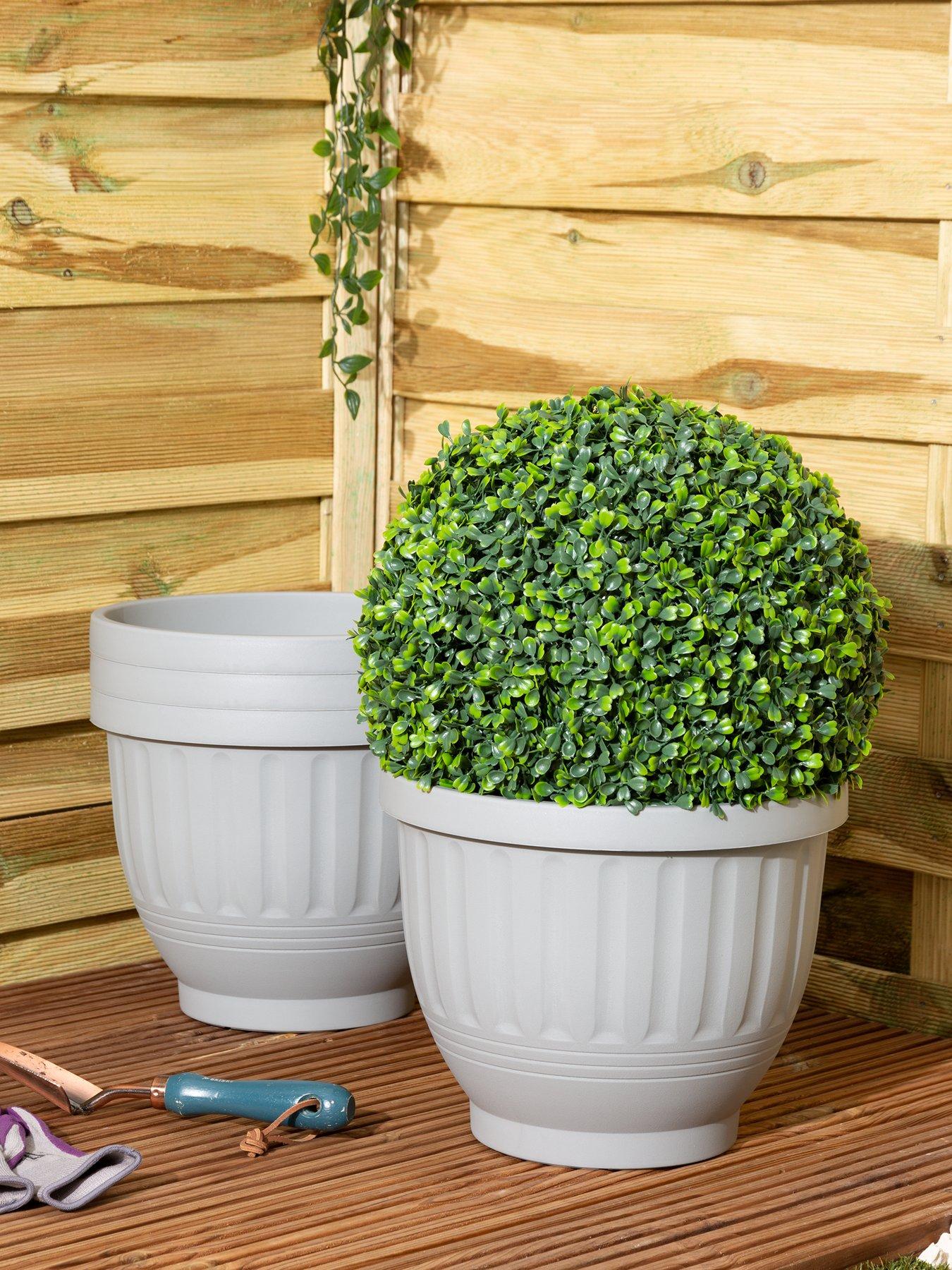 Product photograph of Wham Set Of 4 H180 Etruscan 30 5cm Round Planter from very.co.uk