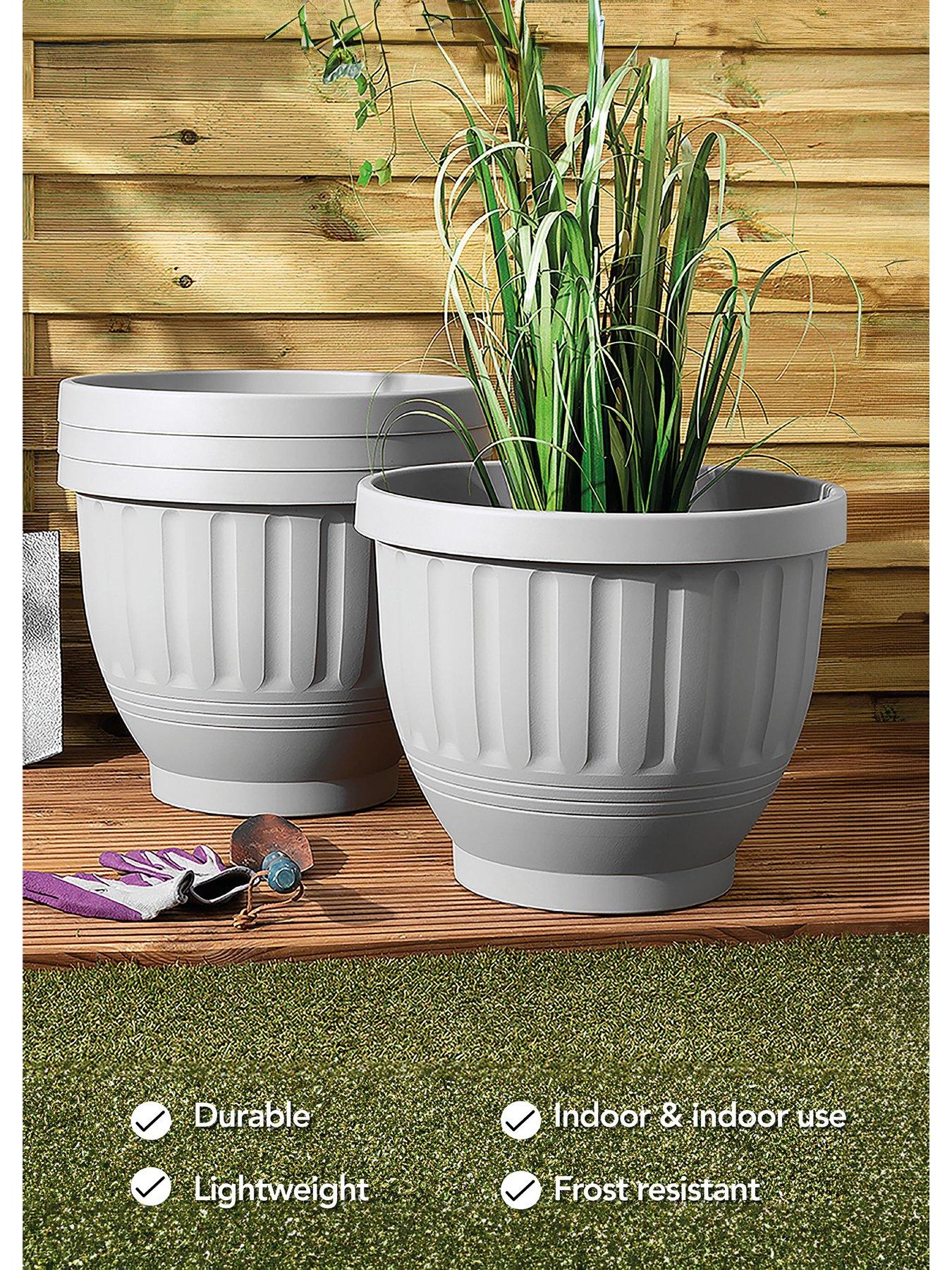 Image 2 of 5 of Wham Set of 4 H183 Etruscan 47cm Round Planter