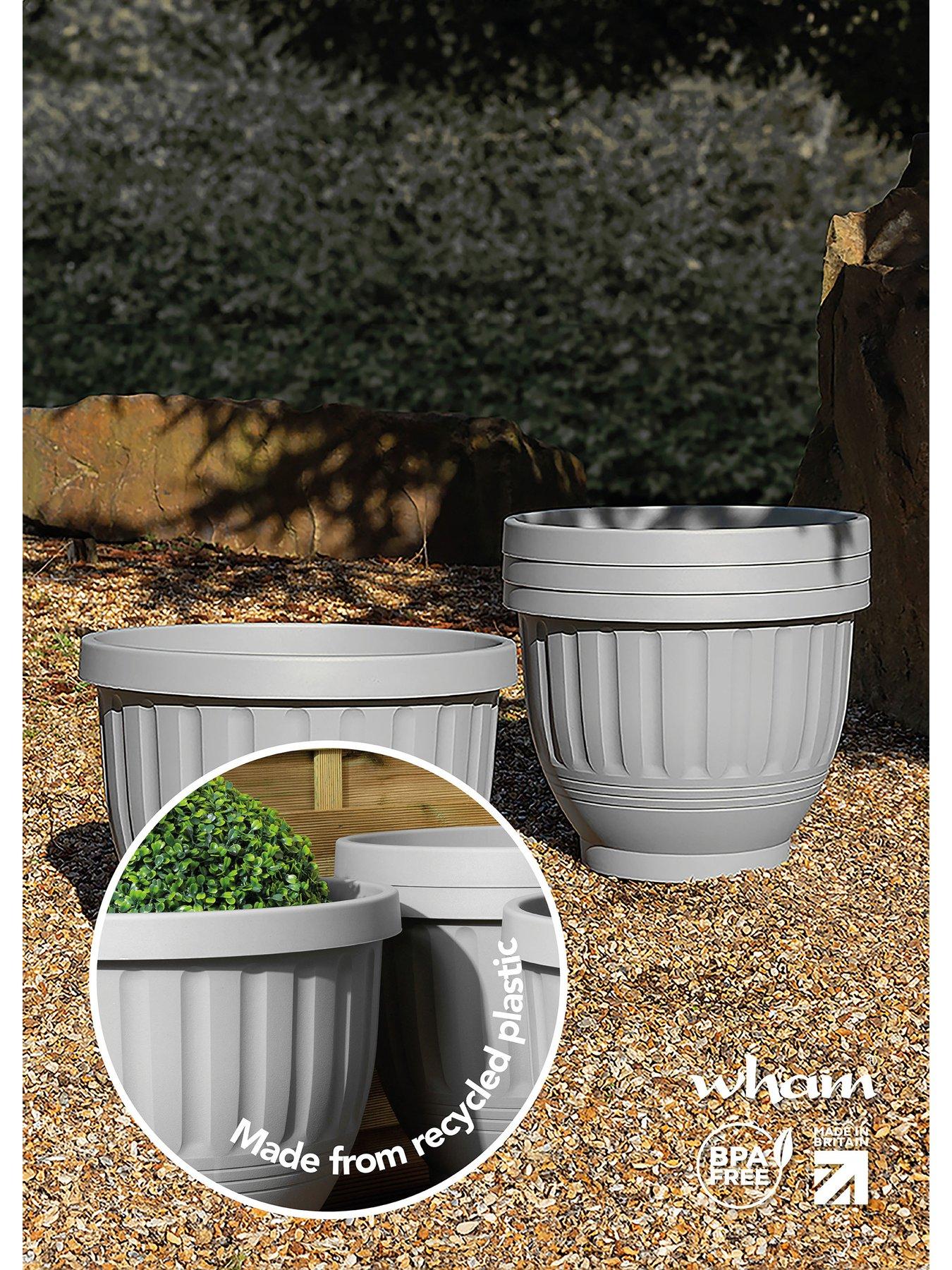 Image 3 of 5 of Wham Set of 4 H183 Etruscan 47cm Round Planter