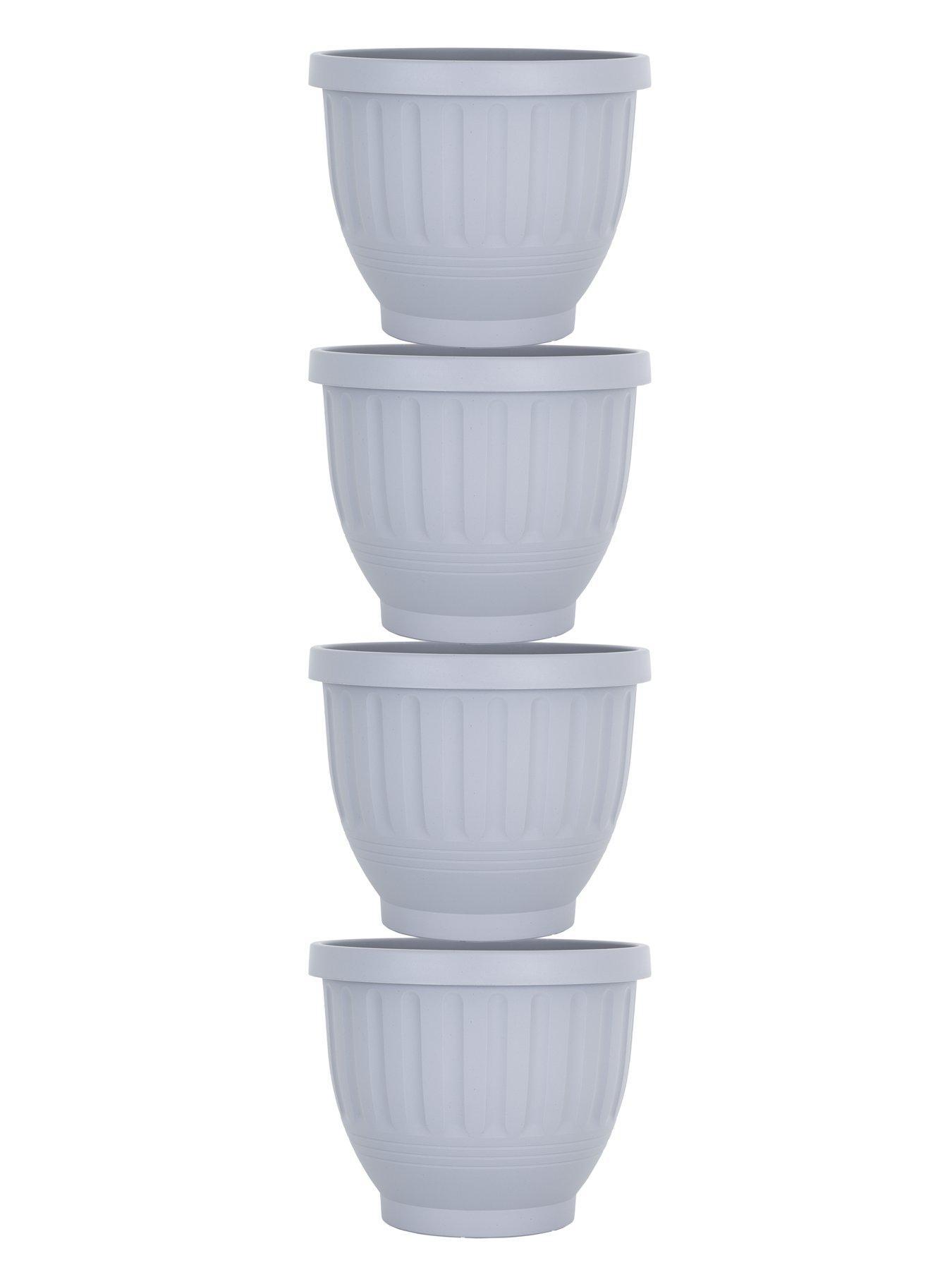 Image 4 of 5 of Wham Set of 4 H183 Etruscan 47cm Round Planter