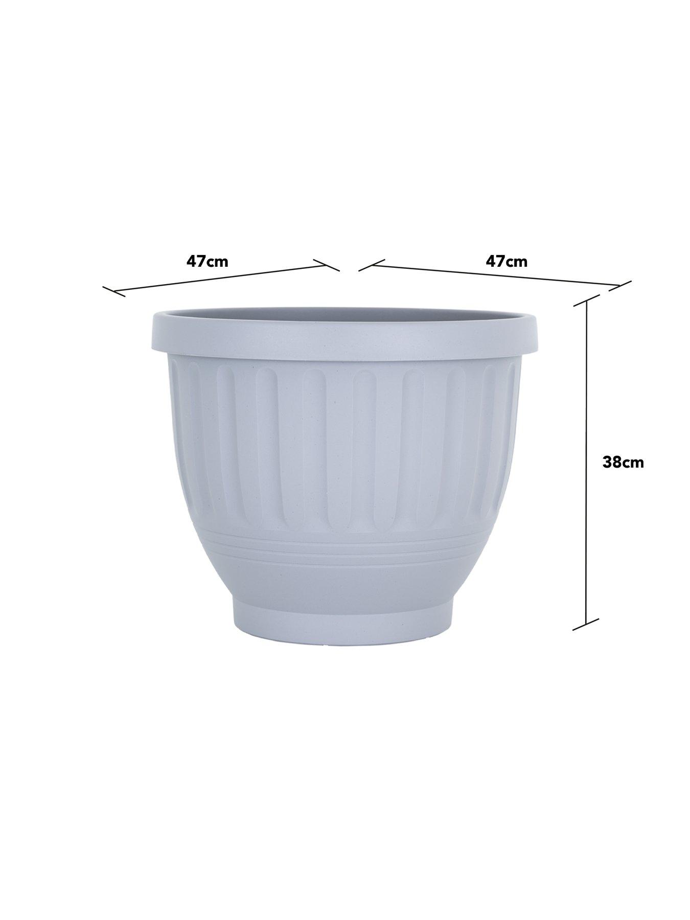 Image 5 of 5 of Wham Set of 4 H183 Etruscan 47cm Round Planter