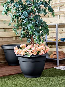 Product photograph of Wham Set Of 4 48cm Round Bell Planter from very.co.uk