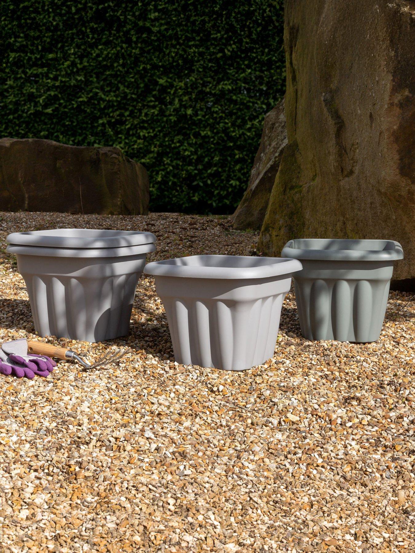 Wham Set of 4 Vista 33cm Square Planter